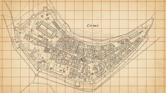 Mappa della sede legale in via Dante Alighieri 20, Como